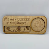 Desk tray - All I need is coffee & sunflowers